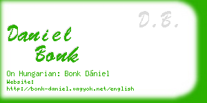 daniel bonk business card